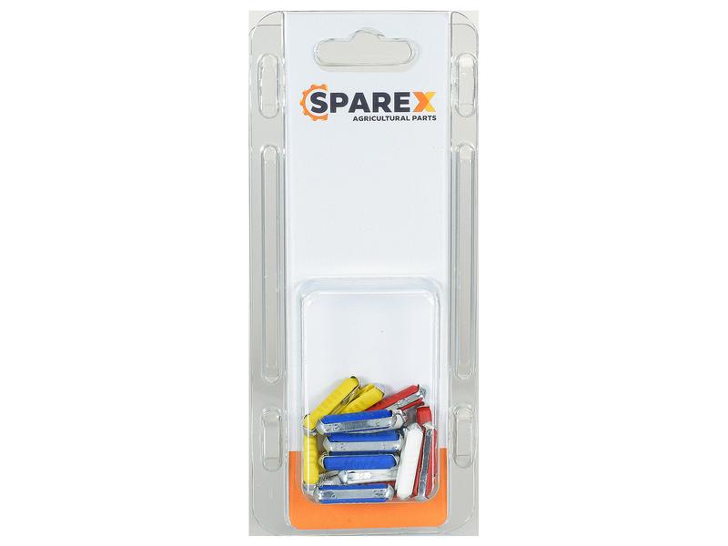 Sparex Agripak 20 pcs. Continental Fuses 5.0, 8.0, 16, 25 Amps | S.172811 - Product Image 1