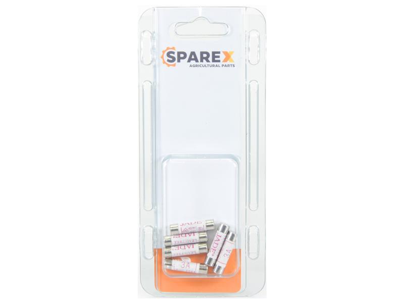 Sparex Agripak 6 pcs. Domestic Fuse 240V 3.0A | S.172825 - Product Image 1