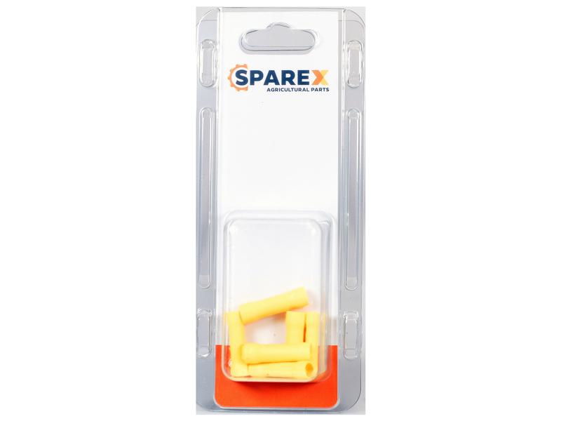 Sparex Agripak 6 pcs. Inline Terminal 5.0mm Yellow | S.172868 - Product Image 1