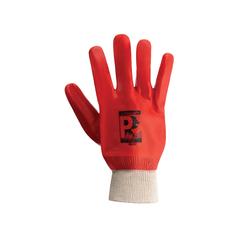 Predator Gloves PVC Work Gloves Red Coated Durable Grip | S.174204