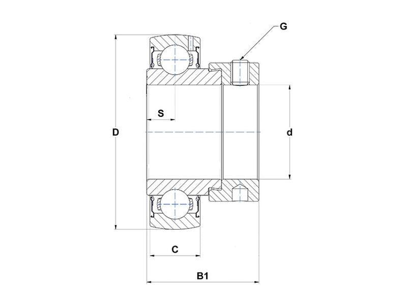 Sparex Bearing Insert (ES210) | S.18179 - Product Image 3