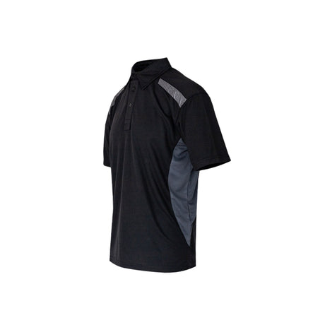 Xpert Pro Stretch Polo Shirt Black/Grey - Farming Parts