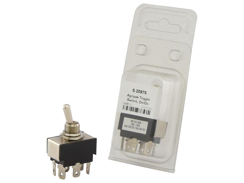 Agripak 1 pc. Toggle Switch On/On with 6 Terminals | S.20975