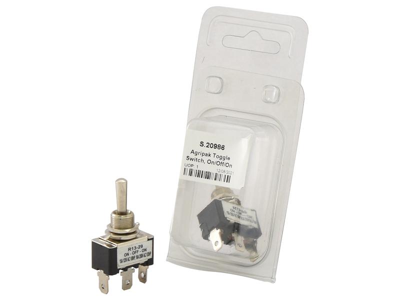 Agripak 1 pc. Toggle Switch On/Off/On 3 Terminals for Electrical Systems | S.20986