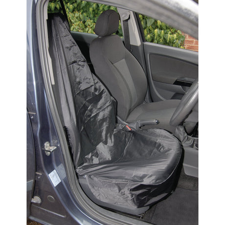 Draper Side Airbag Compatible Polyester Front Seat Cover - SC-02 - Farming Parts