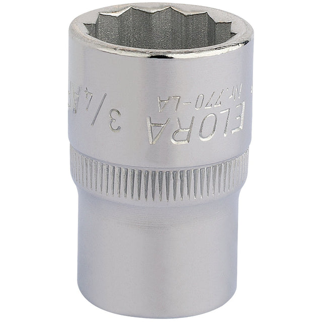 Draper Elora Bi-Hexagon Socket, 1/2" Sq. Dr., 3/4" - 770-LA 3/4 - Farming Parts