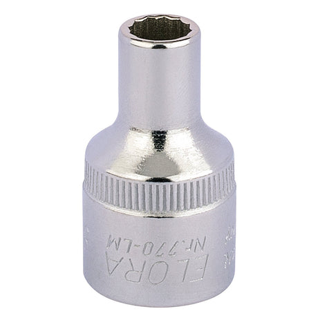 Draper Elora Bi-Hexagon Socket, 1/2" Sq. Dr., 8mm - 770-LM  8 - Farming Parts