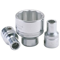 Draper Elora Bi-Hexagon Socket, 1/2" Sq. Dr., 28mm - 770-LM 28 - Farming Parts