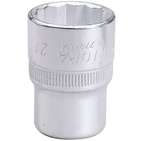 Draper Elora Bi-Hexagon Socket, 1/2" Sq. Dr., 21mm - 770-LM 21 - Farming Parts