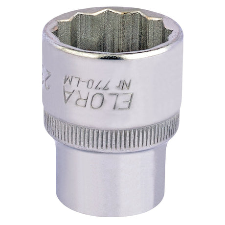 Draper Elora Bi-Hexagon Socket, 1/2" Sq. Dr., 23mm - 770-LM 23 - Farming Parts