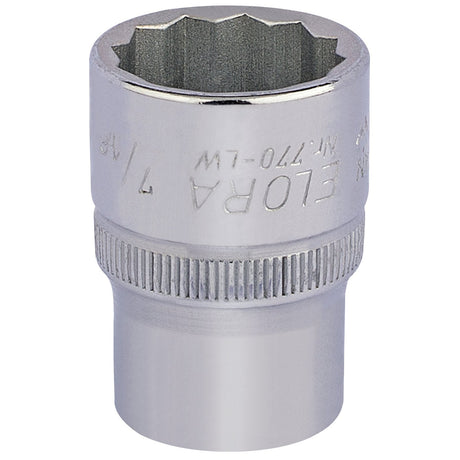 Draper Elora Whitworth Bi-Hexagon Socket, 1/2" Sq. Dr., 7/16" - 770-LW 7/16 - Farming Parts