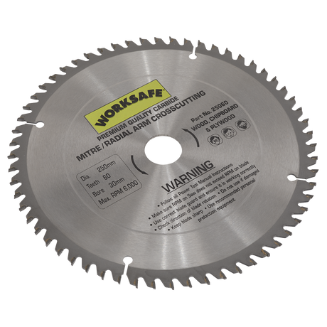 TCT Saw Blade Ø250 x 30mm - 60tpu - 25060 - Farming Parts
