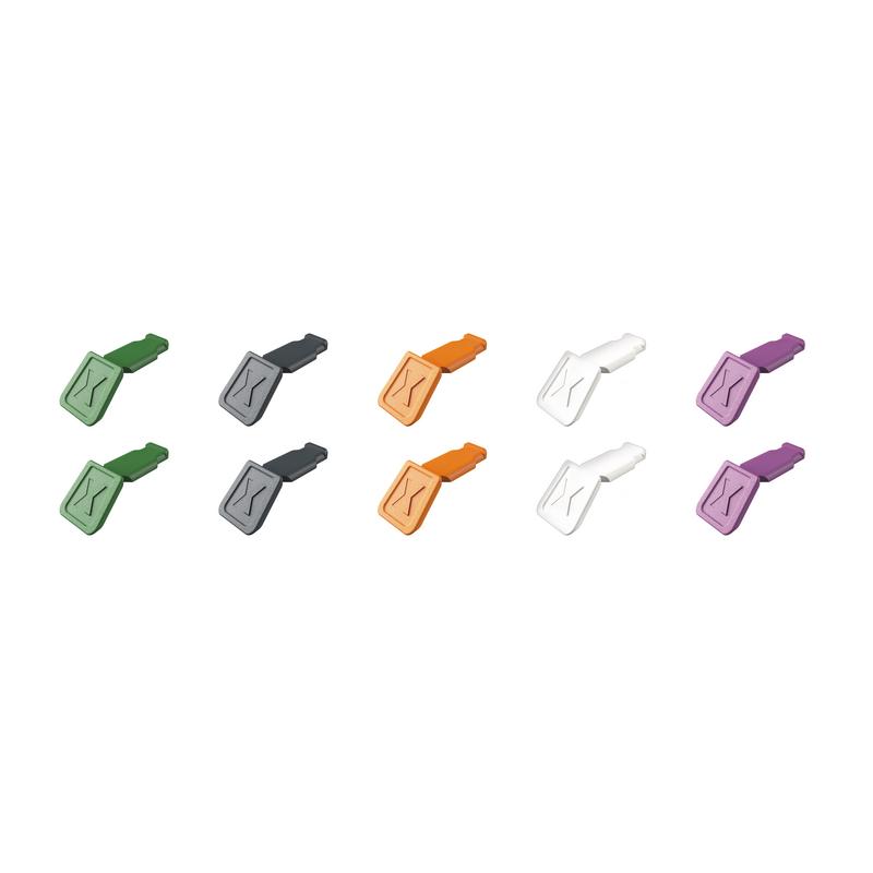 KNIPEX 00 61 10 C V02 ColorCode Clips Color Mix 2 (10 Pieces) 122 mm