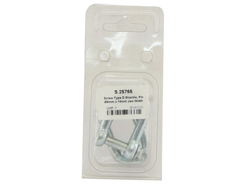 Sparex Agripak 2 pcs. Screw Type D Shackle Pin Ø8x16mm | S.25765 - Product Image 2