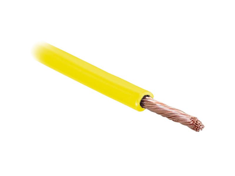 Sparex Electrical Cable 1 Core 1.5mm² Yellow PVC 10M Roll | S.25964