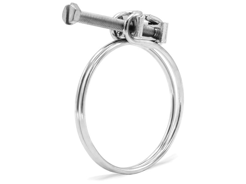 Double Wire Hose Clip, Ø68-76 Mm. - Sparex Part Number: - Sparex Part S.26279