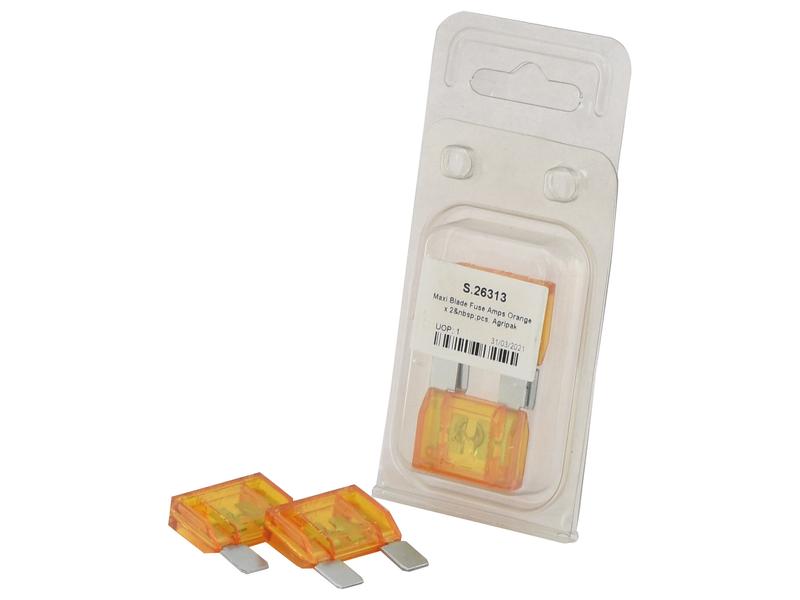 Sparex Agripak Maxi Blade Fuse 40A Orange Reliable Vehicle Fuse | S.26313