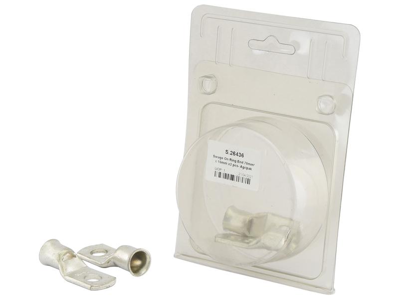 Sparex Swage On Ring Terminal 70x12mm 10.5mm Eye Connector | S.26436