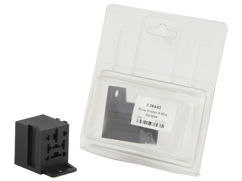 Sparex Agripak 4-Pin Relay Holder Durable Electrical Connector | S.26443