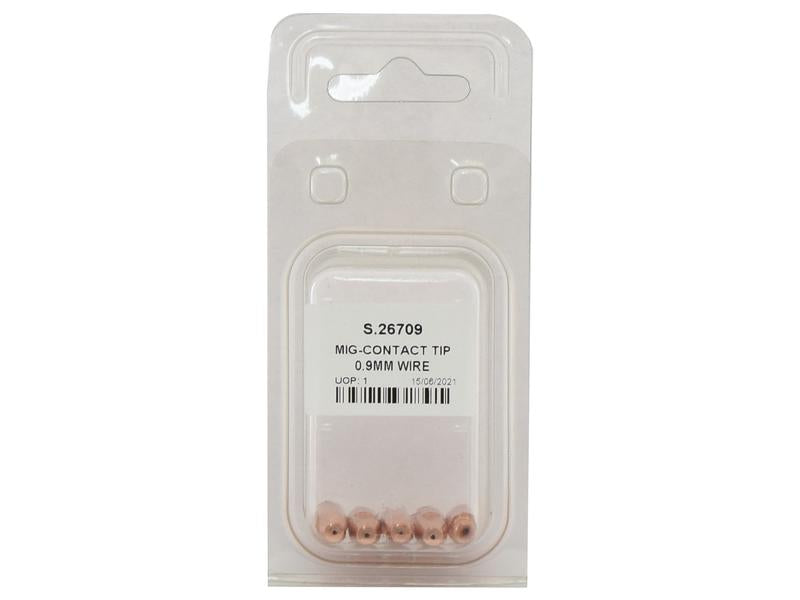 Sparex Agripak 5 pcs. MIG Contact Tip 0.9mm | S.26709 - Product Image 2