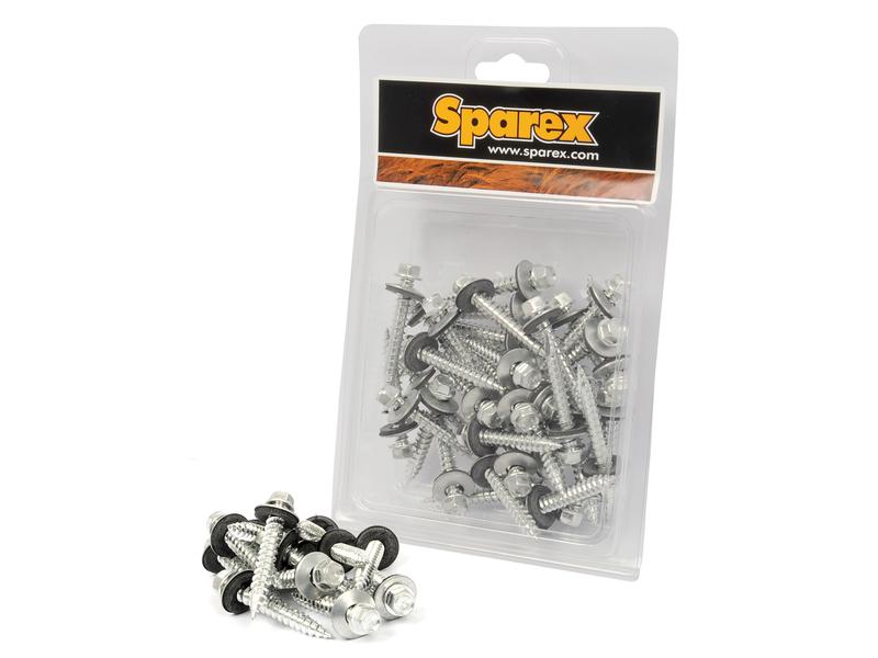 Hexh (TEK) Screw, 6.3x25 MM (DIN 7504K) - Sparex Part S.27083
