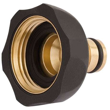 Draper Brass And Rubber Tap Connector, 1" - GWBR-TC-1 - Farming Parts