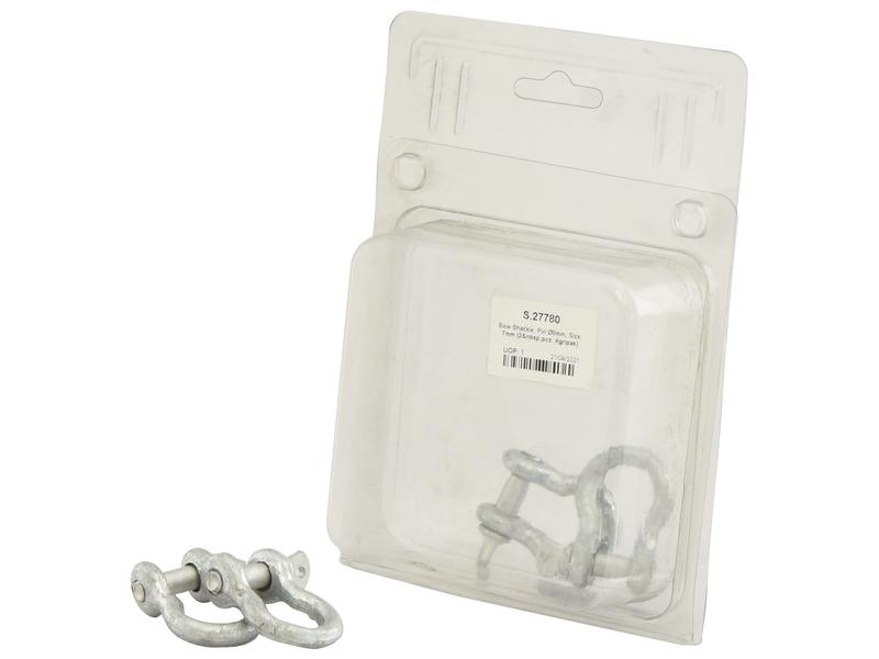 Sparex Agripak 2 pcs. Bow Shackle 1/4''x5/16'' Heavy-Duty Steel | S.27780
