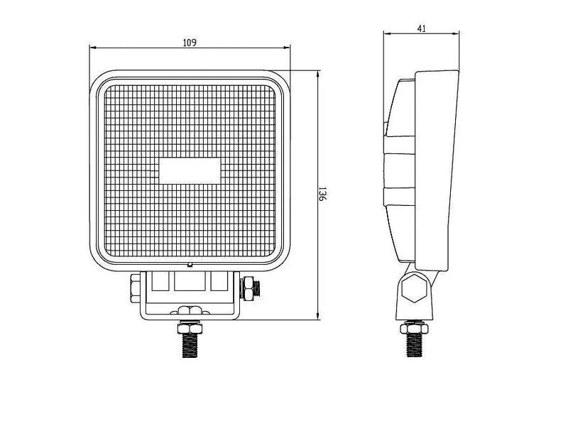 Sparex LED Work Light 1800 Lumens Flood Beam 10-30V | S.28542
