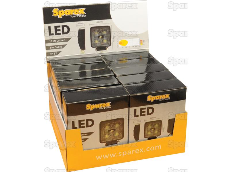 Sparex LED Work Light 1800 Lumens Flood Beam 10-30V | S.28542