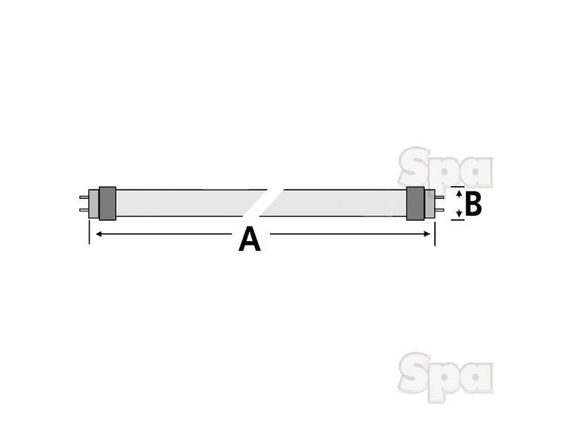 Sparex LED Tube, 600mm, 9W, 980 Lumens | S.28749 - Product Image 3