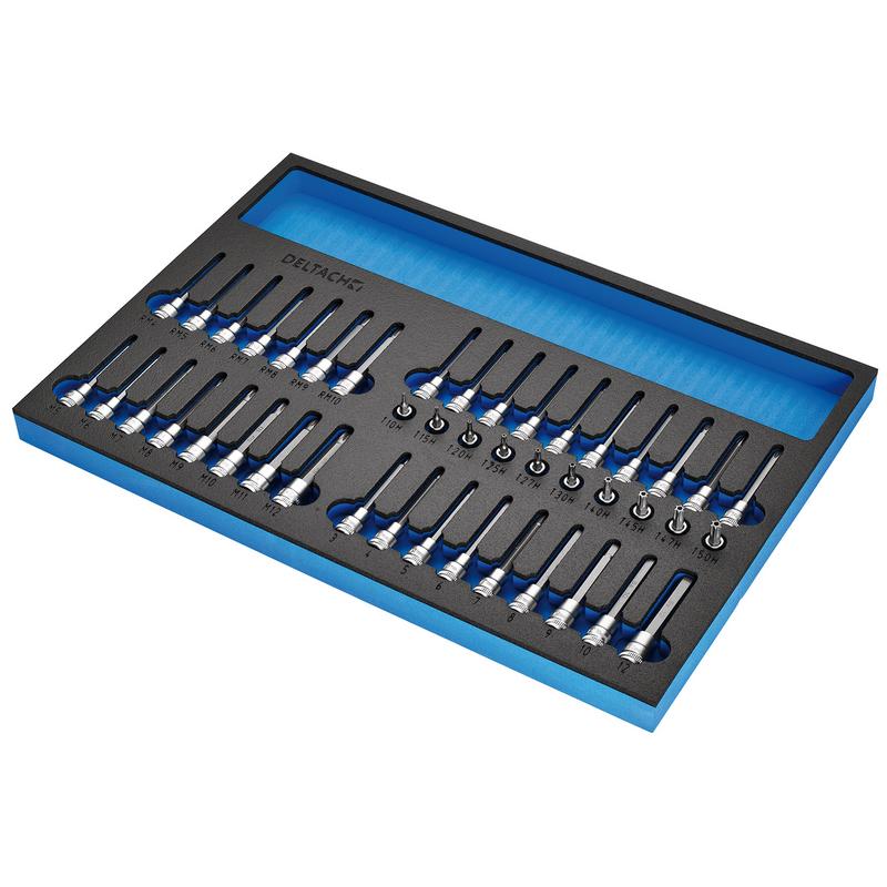 Draper BUNKER® Resi-Torx, Hex, Multi-Tooth/Spline, Ribe Socket Set,