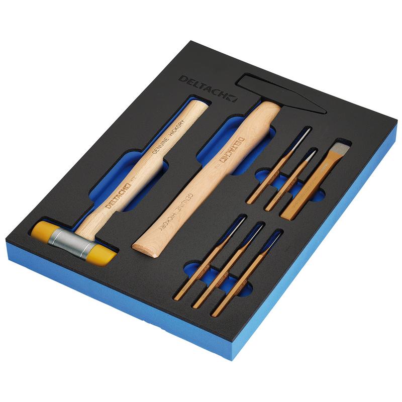 BUNKER® Hammer and Pin Punch Set in EVA Foam Inlay (8 Piece) - DELTACH-561023 - DR-29715