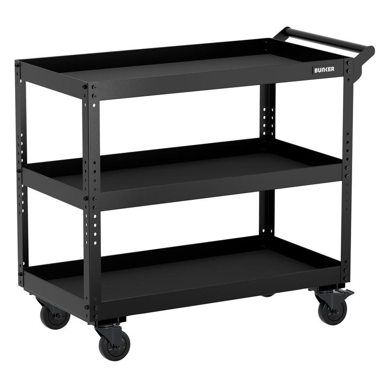 BUNKER® 3-Tier Utility Service Cart, 854mm - B400-3TSC - DR-31709
