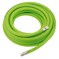 Draper High Visibility Hybrid Air Hose, 10m x 10mm, 1/4" BSP, Green