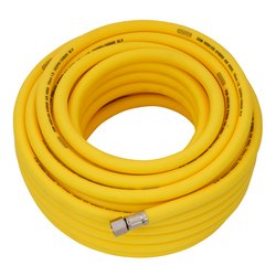 Draper High Visibility Hybrid Air Hose, 20m x 10mm, 1/4" BSP, Yellow