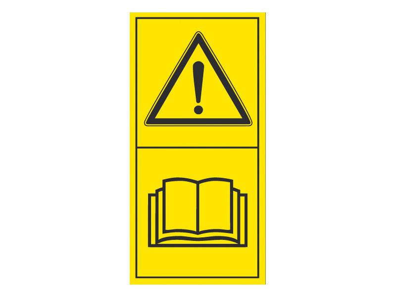 Sparex Warning Label Read Operators Manual Safety Sign F9 | S.3198