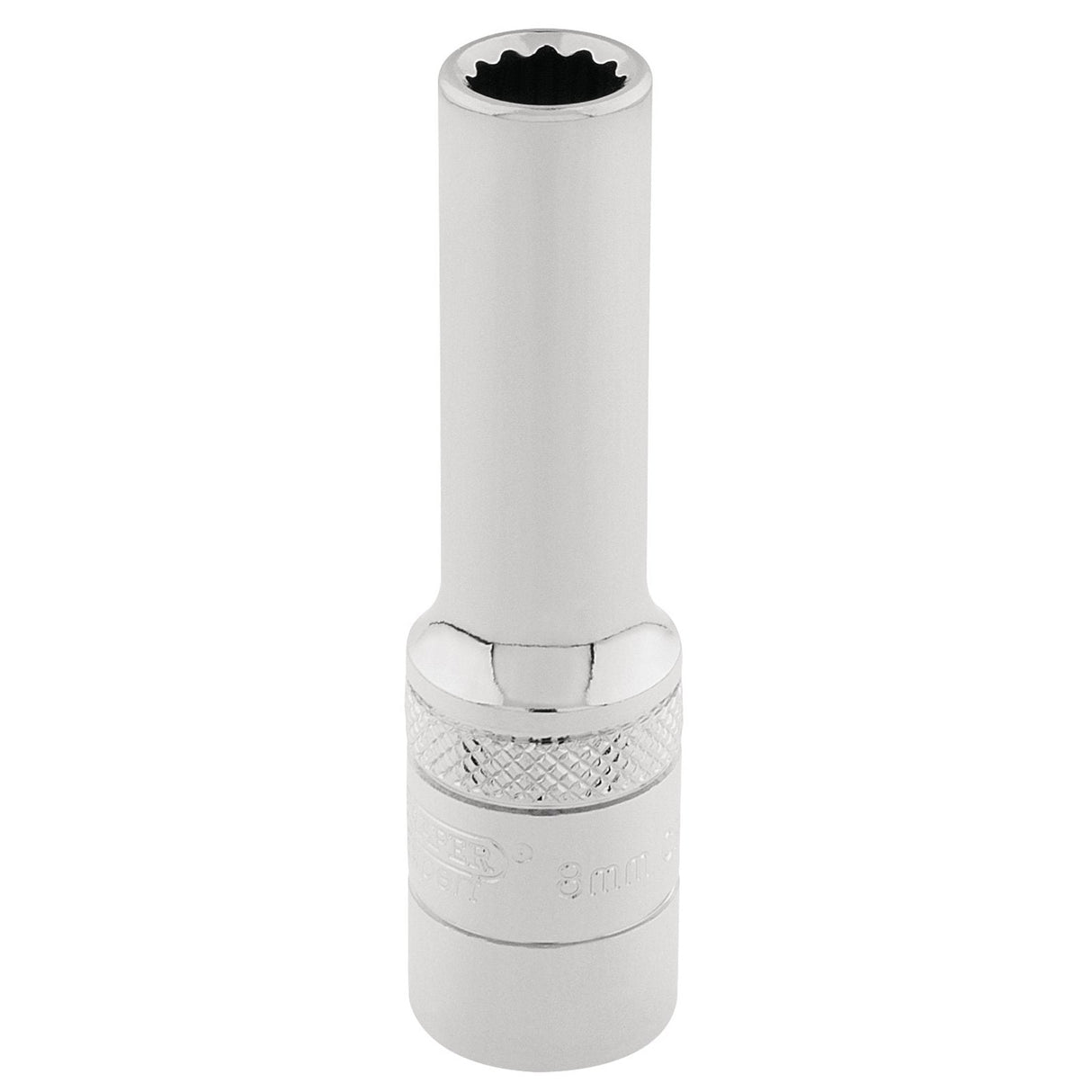 Draper Hi-Torq® 12 Point Deep Socket, 3/8" Sq. Dr., 8mm - DT-MM/B - Farming Parts