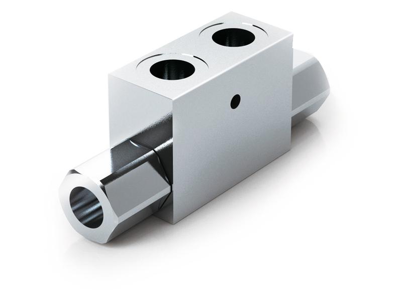 MARCHESINI Dual Pilot Operated Check Valve 1/2in BSP (50 L/Min Flow Rate) - Sparex Part S.32968