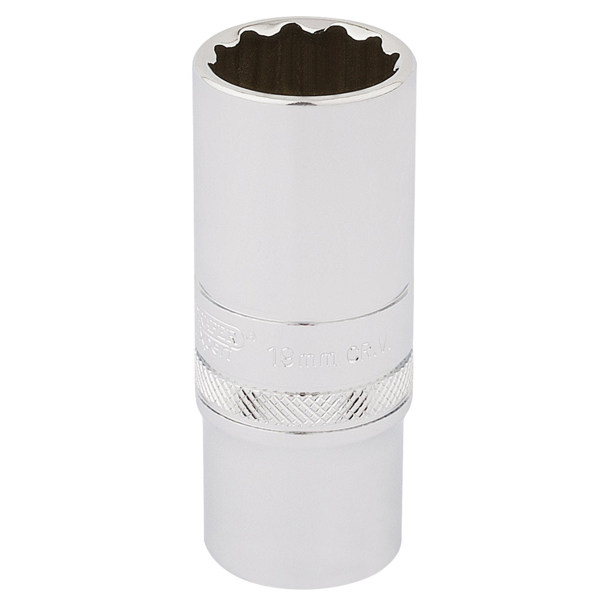 Draper Hi-Torq® 12 Point Deep Socket, 3/8" Sq. Dr., 19mm - DT-MM/B - Farming Parts