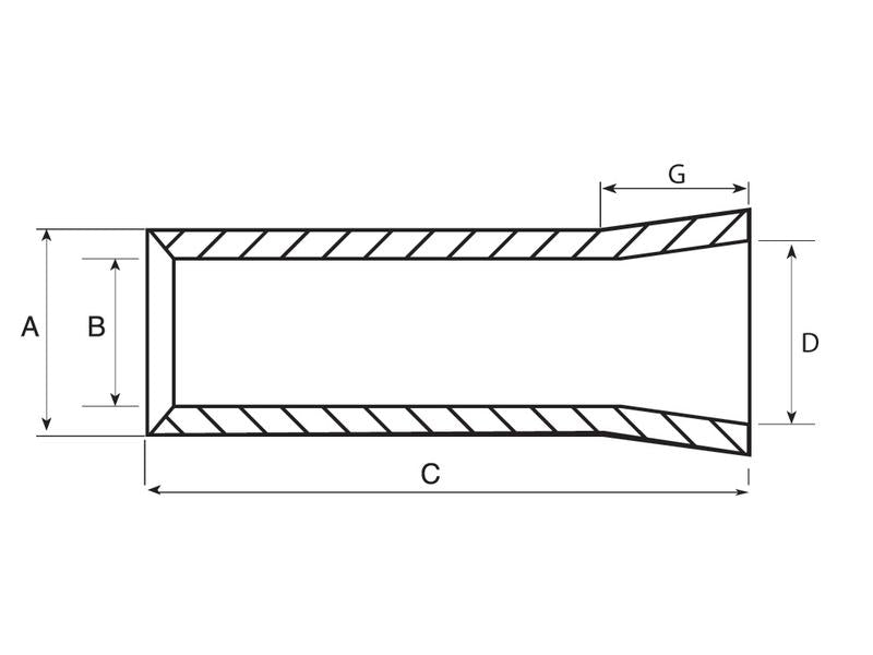 Sparex Loader Tine Bush - Ø38 x 110mm (Conus 1) | S.33083 - Product Image 2