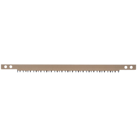 The Draper Hardpoint Bowsaw Blade, 300mm - B140 from Draper features evenly spaced teeth and two holes on each end for attachment.