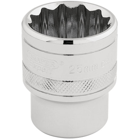 Draper Hi-Torq&#174; 12 Point Socket, 1/2" Sq. Dr., 25mm - H-MM/B - Farming Parts