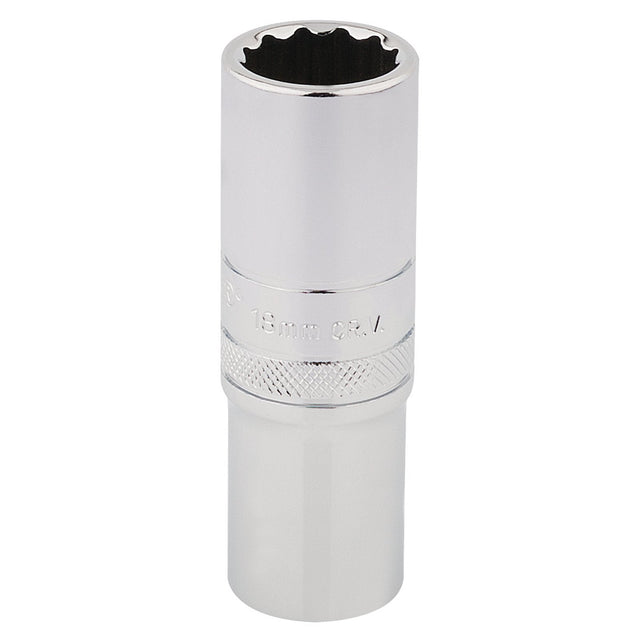 Draper Hi-Torq® 12 Point Deep Socket, 1/2" Sq. Dr., 18mm - HT-MM/B - Farming Parts