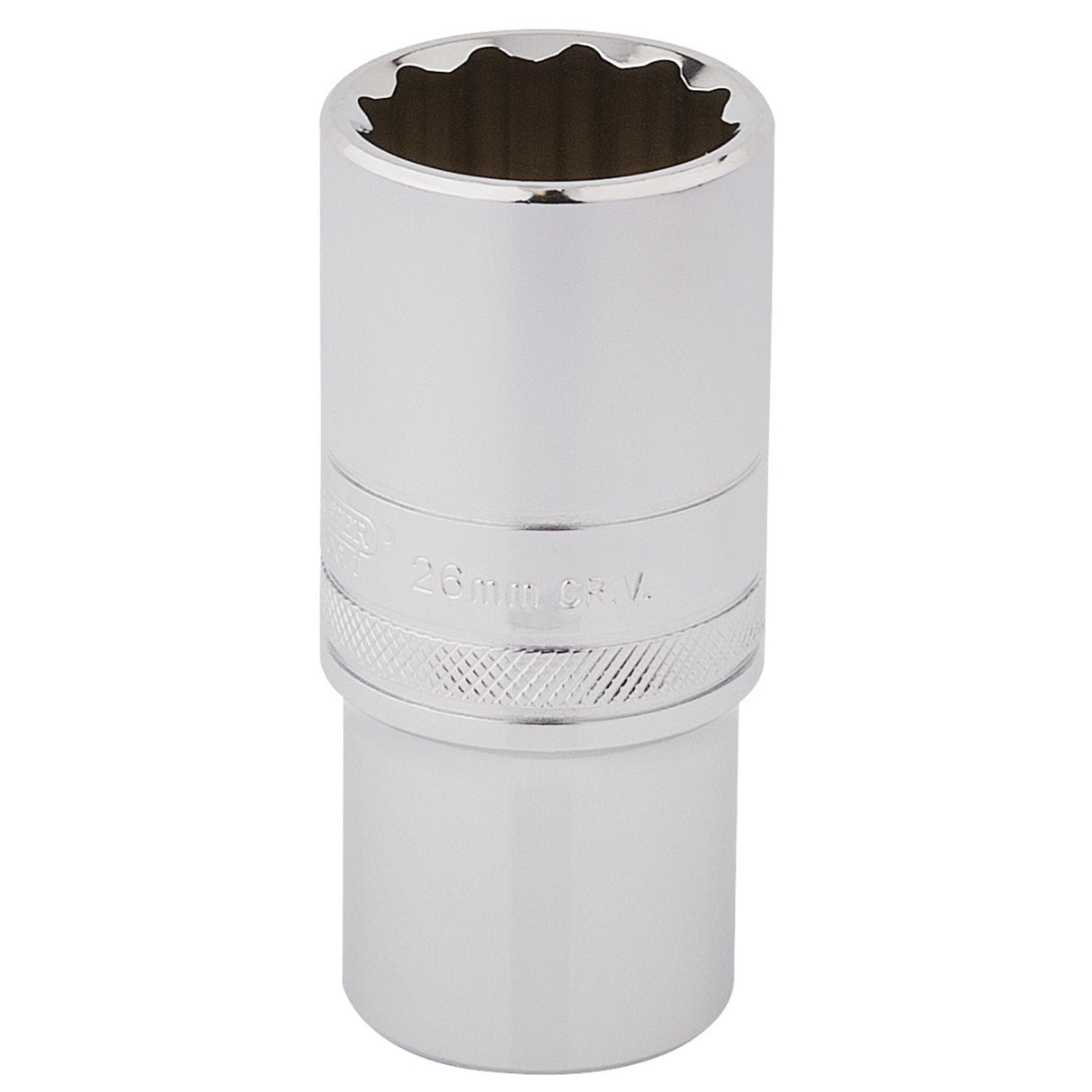 Draper Hi-Torq&#174; 12 Point Deep Socket, 1/2" Sq. Dr., 26mm - HT-MM/B - Farming Parts