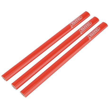 Draper Carpenter's Pencils, 174mm (Pack Of 3) - CP/3 - Farming Parts