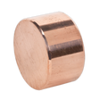 A cylindrical piece of polished copper, posing on its circular face against a white background, reminiscent of the Sealey Copper Hammer Face for CFH04 & CRF35 - 342/314C, ideal for Premier Hand Tools and professional use.