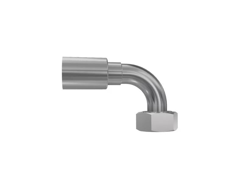 Parker Metric 24° Hose Insert 3/4in X M36 X 2.00 (25S) Female 90° Swept Swivel with O-Ring - Sparex Part S.3433612