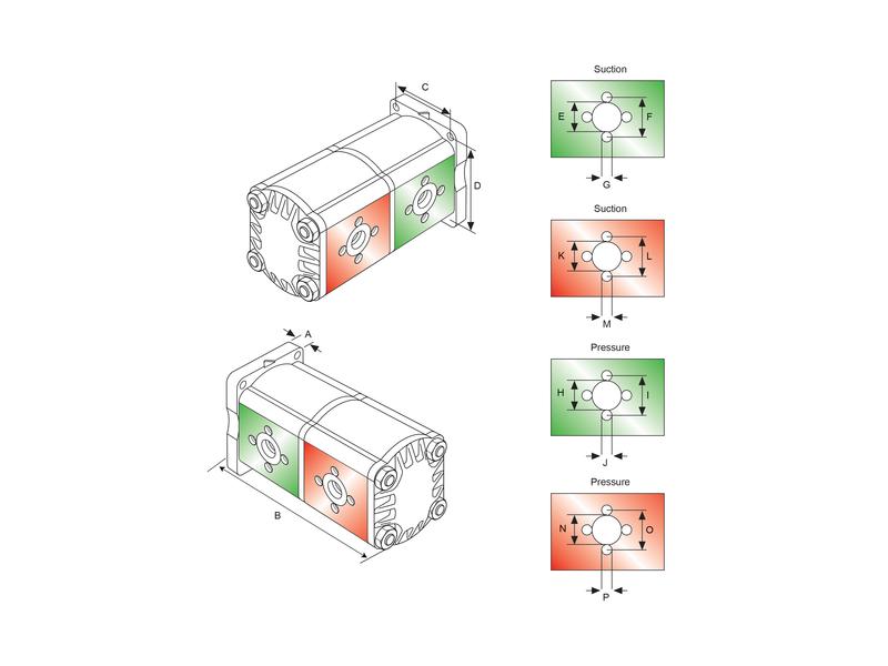 Sparex Tandem Hydraulic Pump | S.34346 - Product Image 4