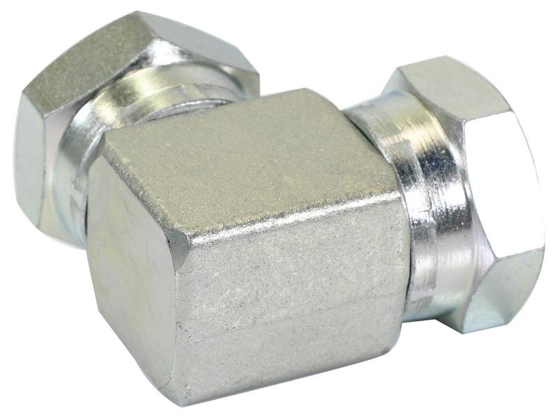 Sparex Hydraulic Adaptor 1'' BSP Swivel Female x 1'' BSP Swivel Female 90° Compact Elbow | S.35121 - Product Image 2
