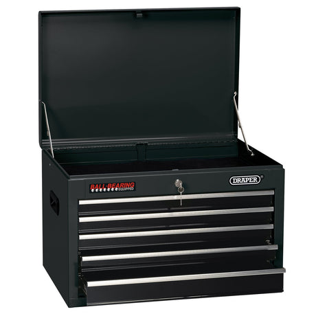 Draper Tool Chest, 5 Drawer, 26", Black - TC5D/BK - Farming Parts